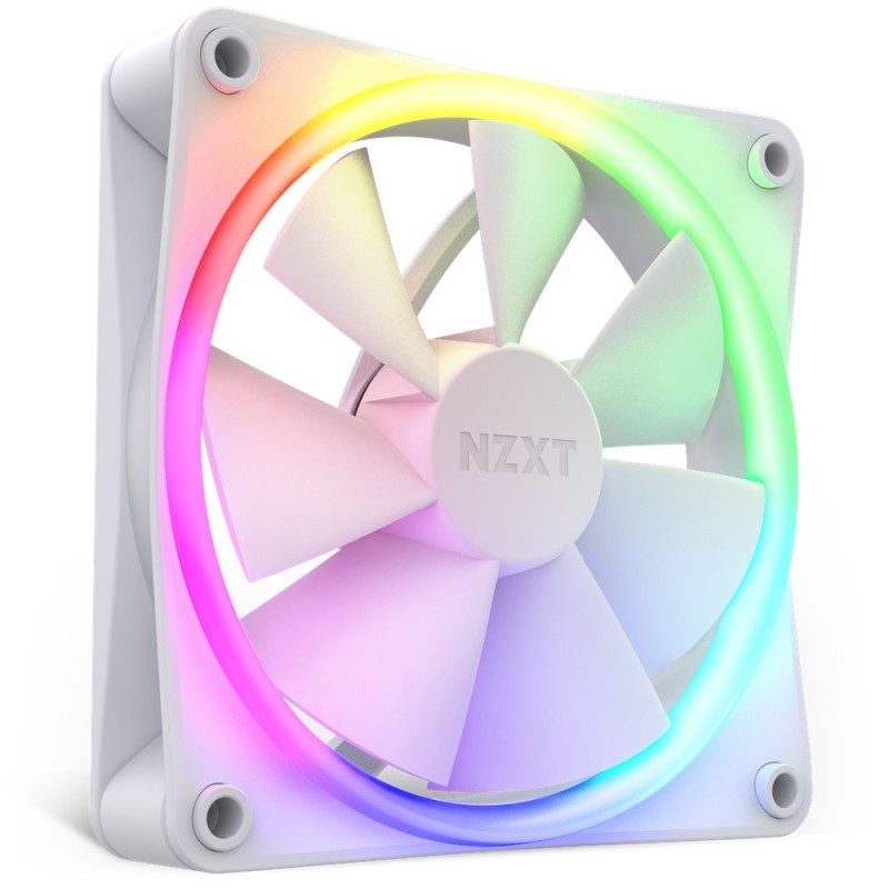 NZXT F120 RGB Gehäuselüfter 120mm Weiß 3er Pack